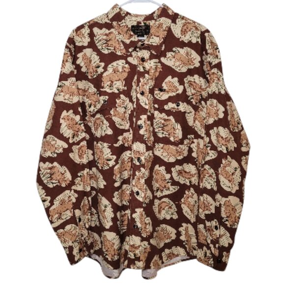 Filson Field Flannel Shirt Sorrel Horse/Wildlife Nature Mens Sz XXL NWT - Picture 3 of 10
